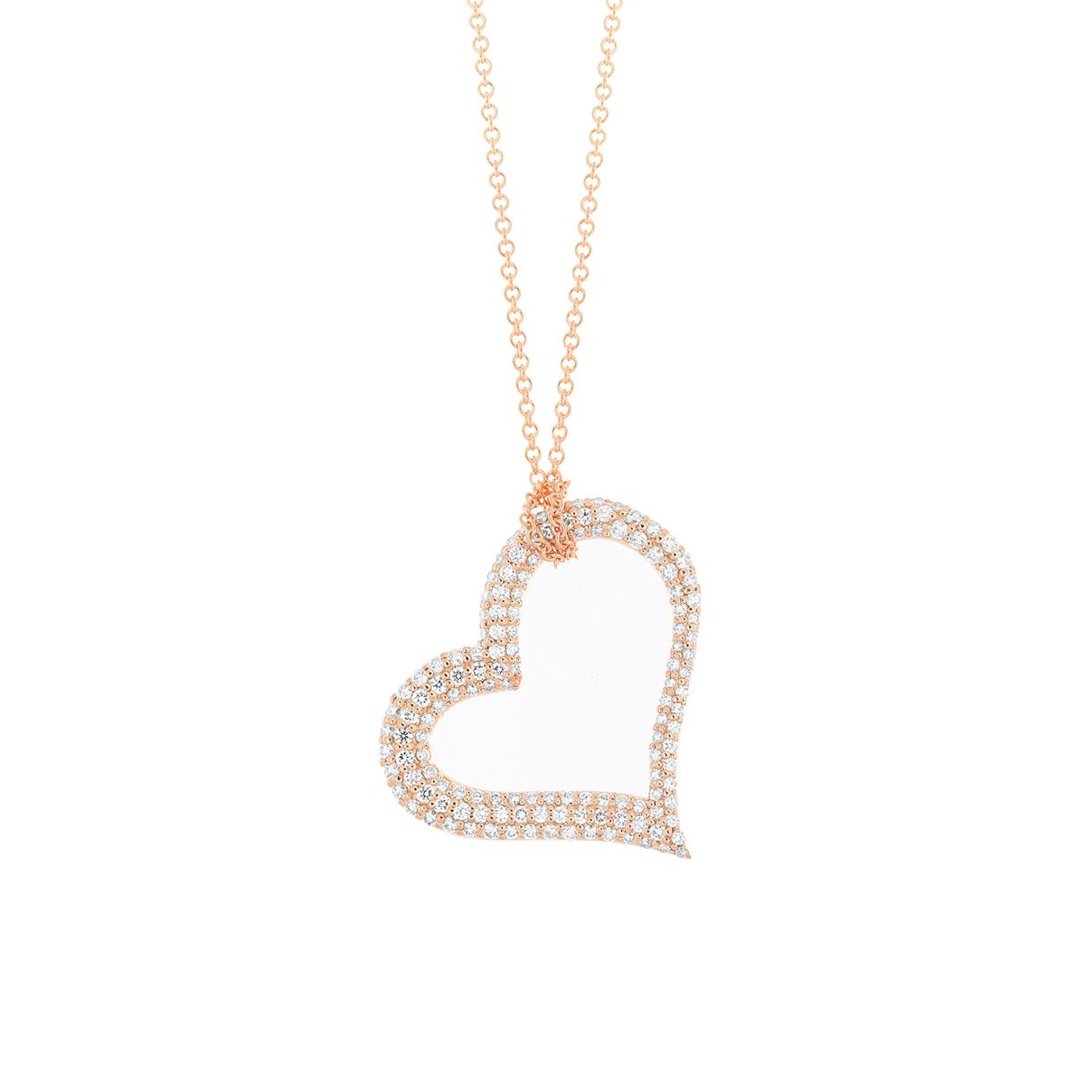 Love comes in every shape and size.. and so do our London Collection diamond heart pendants!