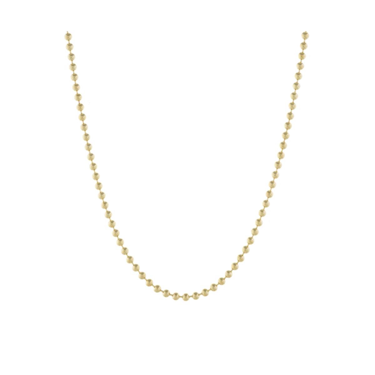 London Collection 14k Yellow Gold 3.5mm Bead Chain