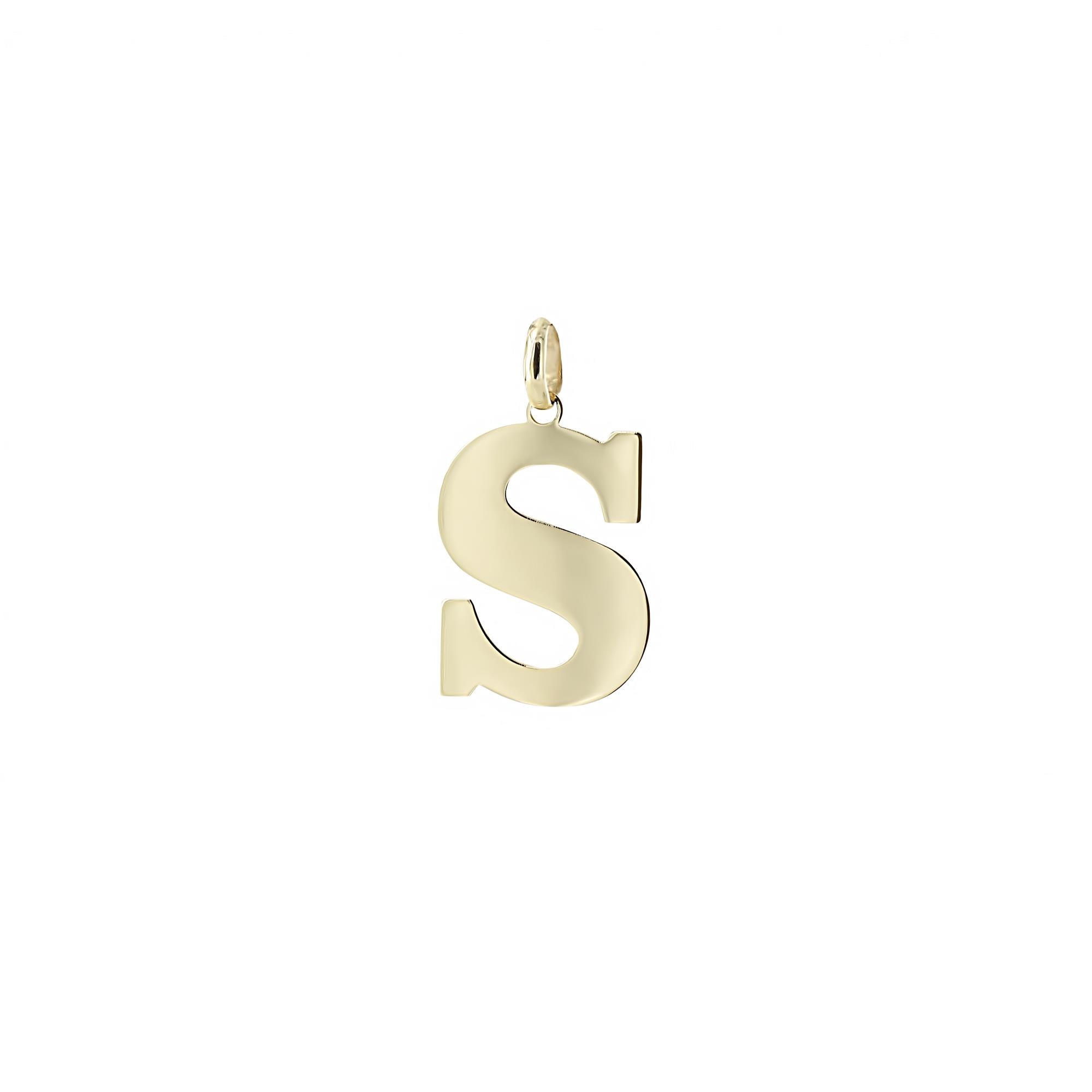 London Collection 14k "S" Initial Charm