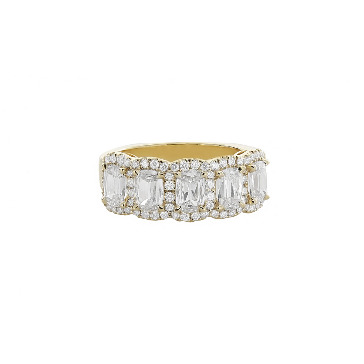 Yellow Gold and Diamond Rings All So Different But Mix Well Together