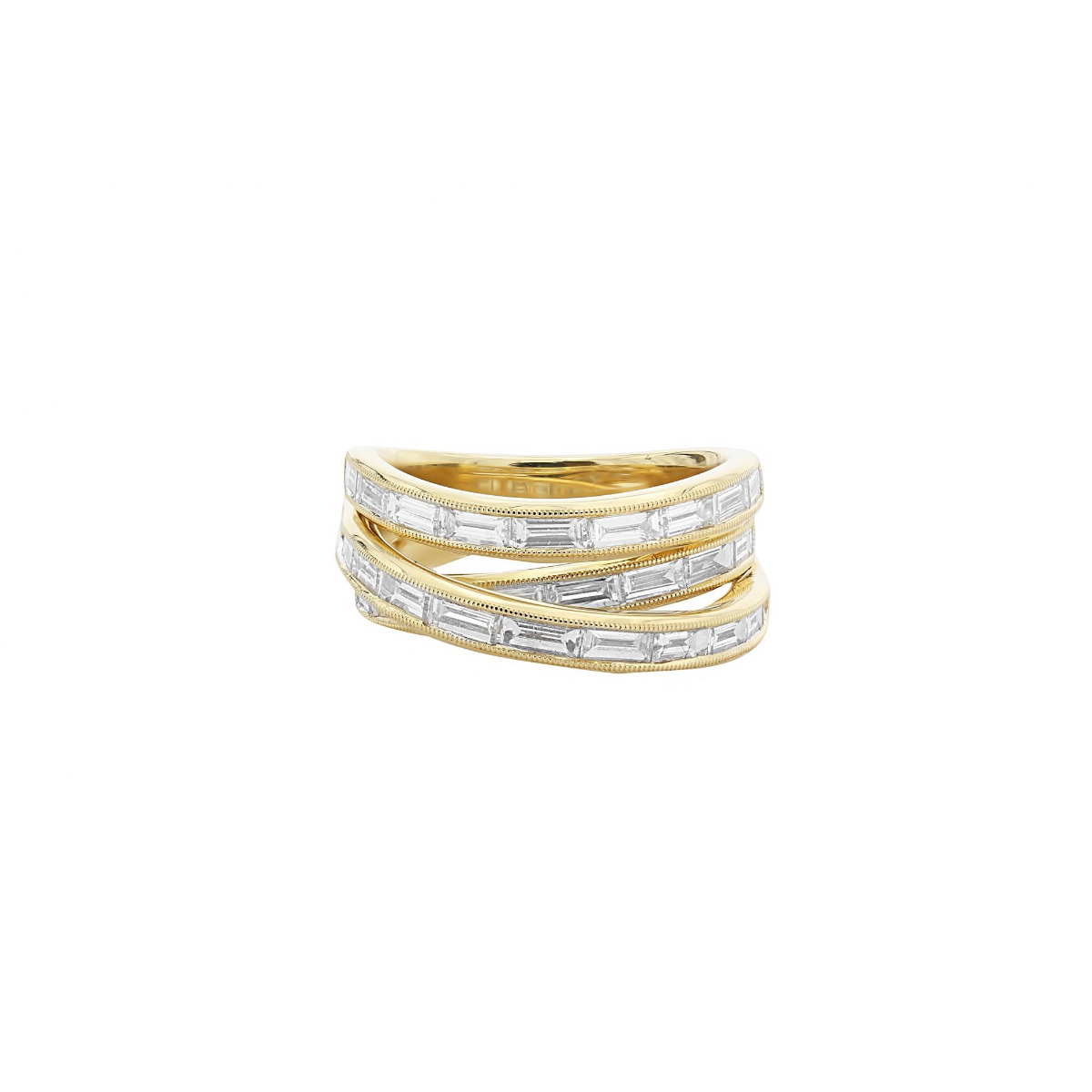Yellow Gold and Diamond Rings All So Different But Mix Well Together