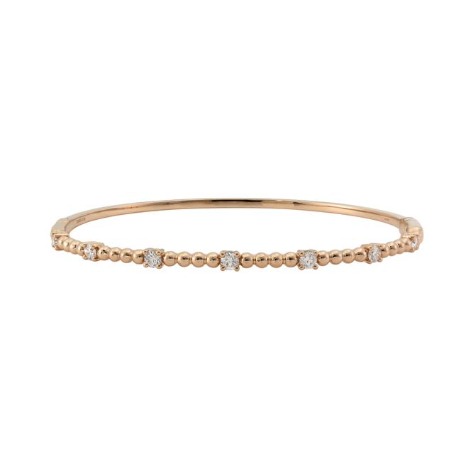 London Collection 18k Gold Diamond Station Bracelet