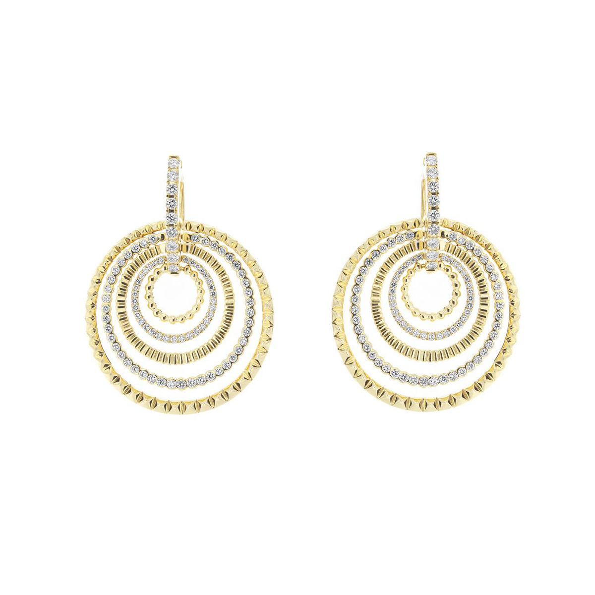 London Collection 18k Diamond Circle Earrings