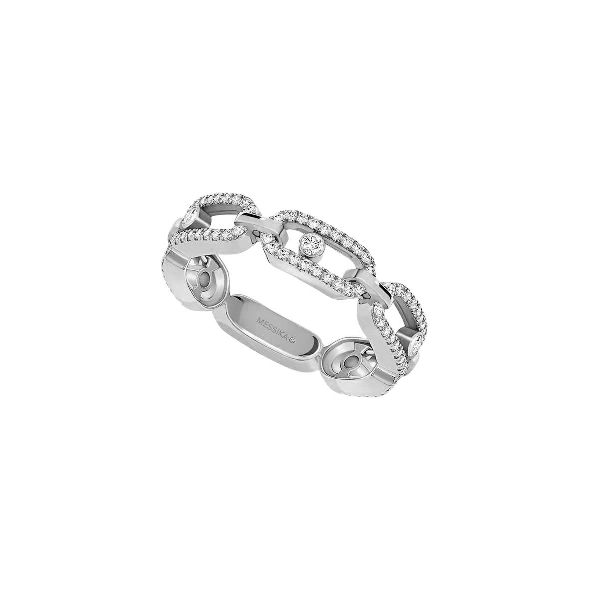 Messika Move Uno Multi 18k Gold Pave Diamond Ring