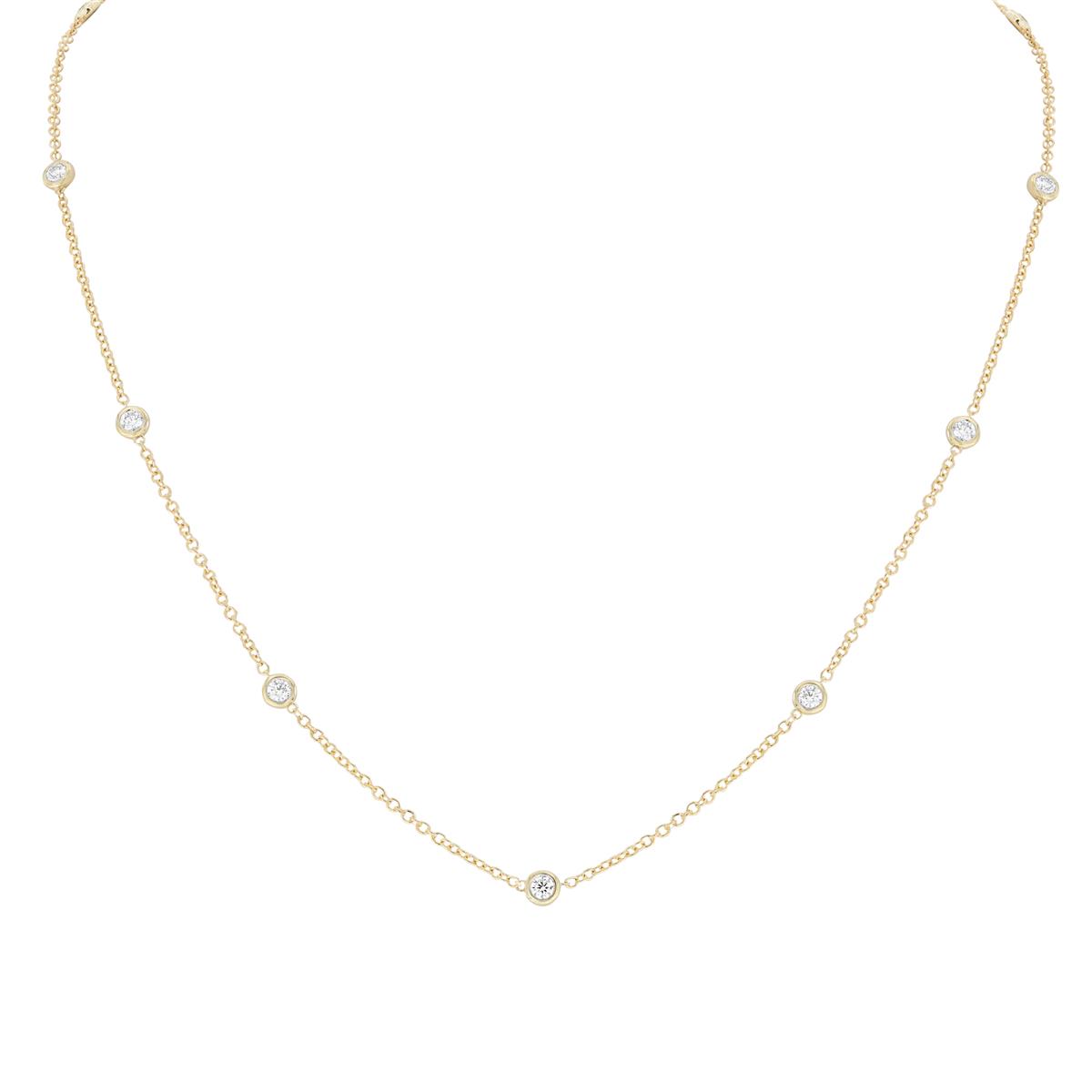 London Collection 18k Yellow Gold Diamonds by the Yard Necklace