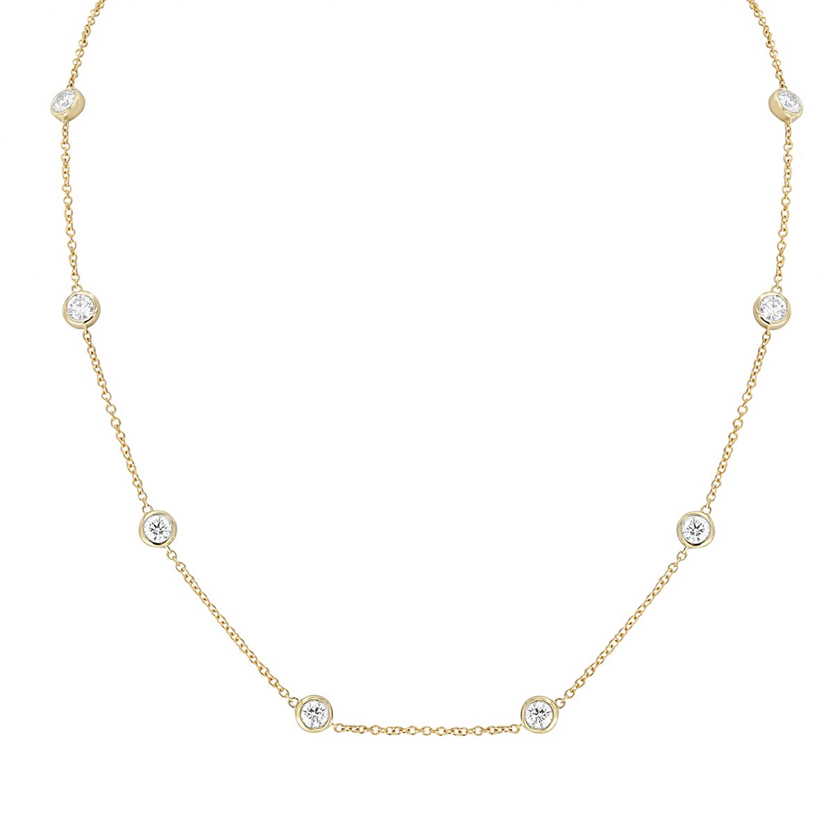 London Collection 18k Yellow Gold Diamonds by the Yard Necklace