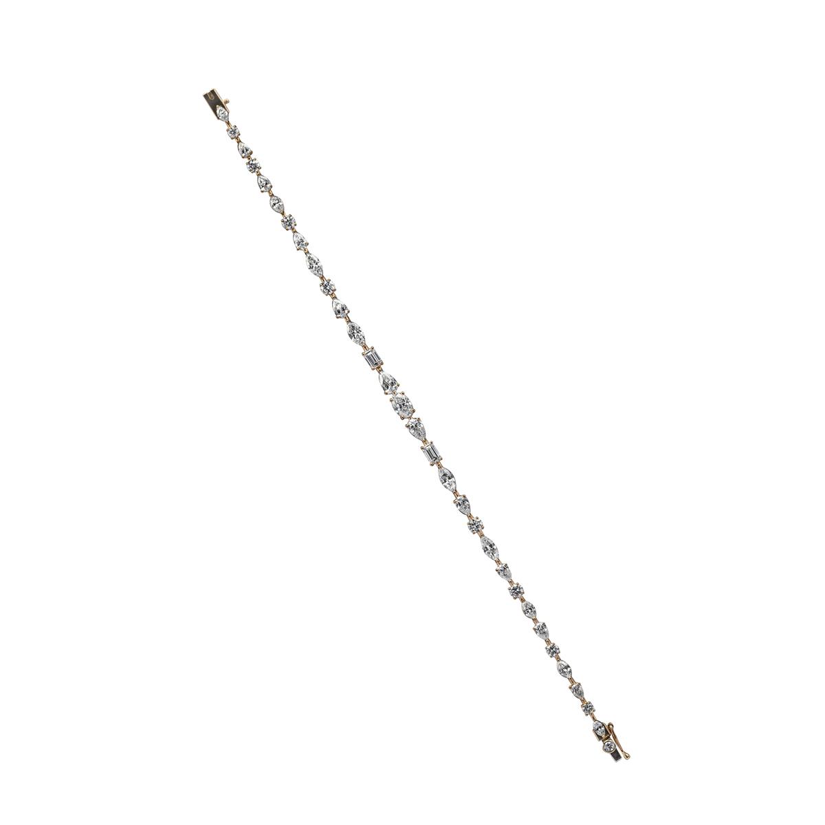 All new yellow gold and diamond bracelets just in time for Valentine