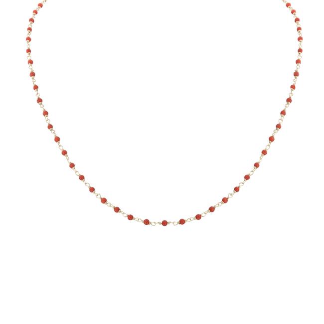 London Collection 14k Yellow Gold and Gemstone Bead 16" Necklace