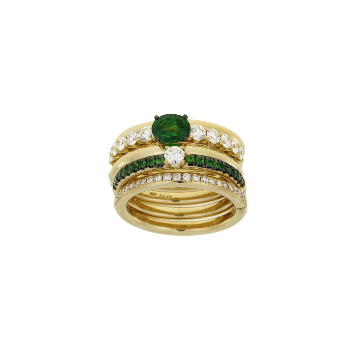 Our new folding ring stack in color, gold and diamonds! Make it your own and have fun with them!