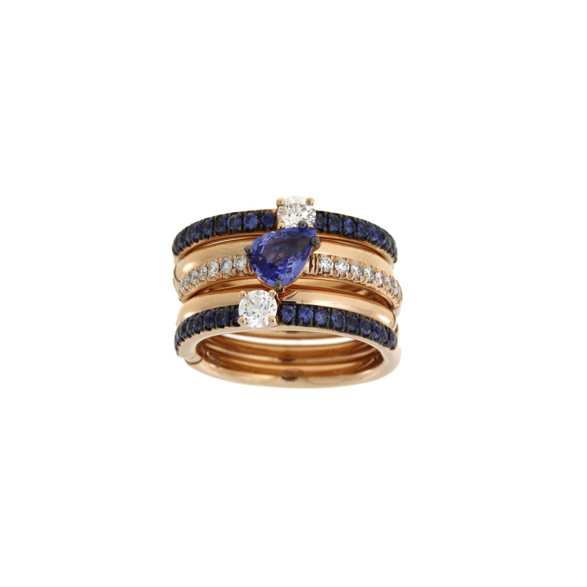 Our new folding ring stack in color, gold and diamonds! Make it your own and have fun with them!