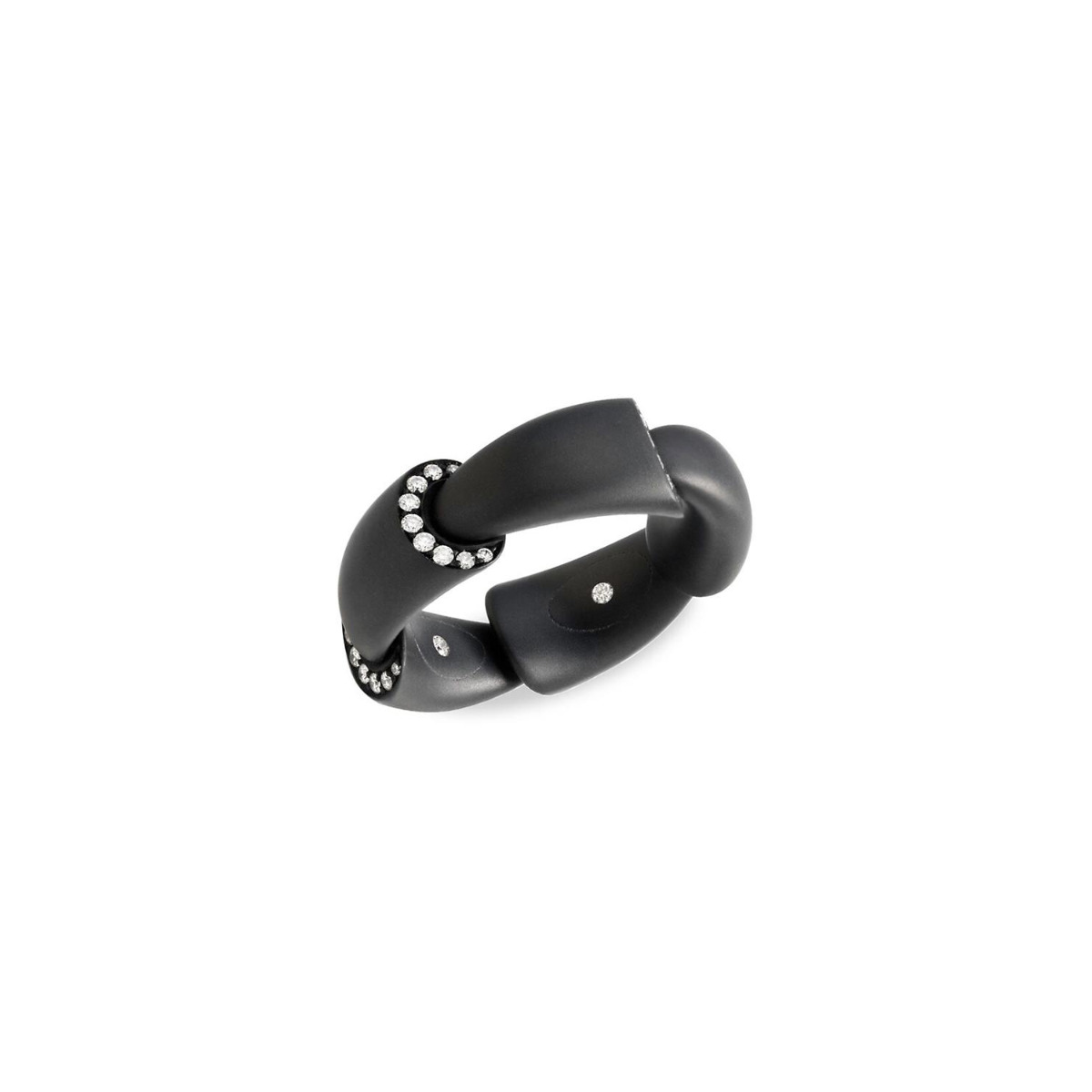 Vhernier Calla Titanium and Diamond Ring