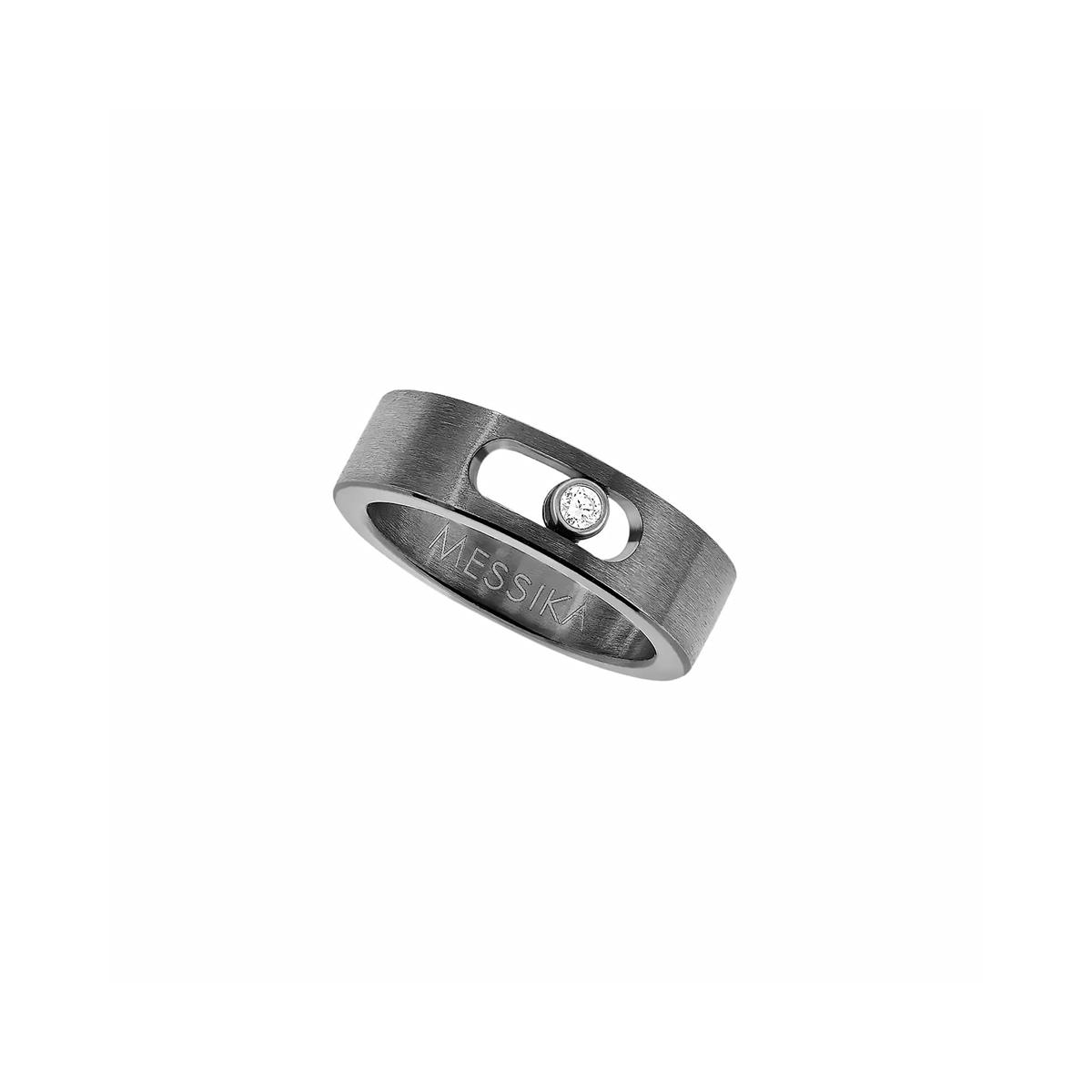 Messika Move Graphite Titanium Diamond Small Band Ring