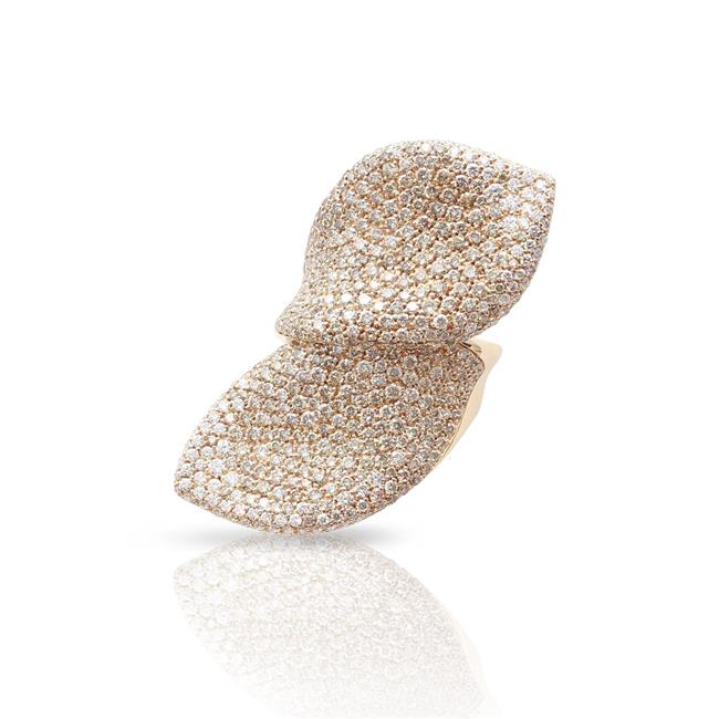 Pasquale Bruni 18k Rose Gold Diamond Feel Ring