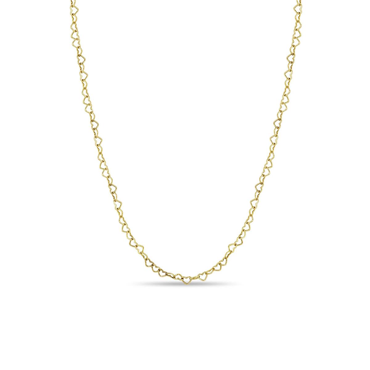 Zoe Chicco 14k Heart Link Necklace