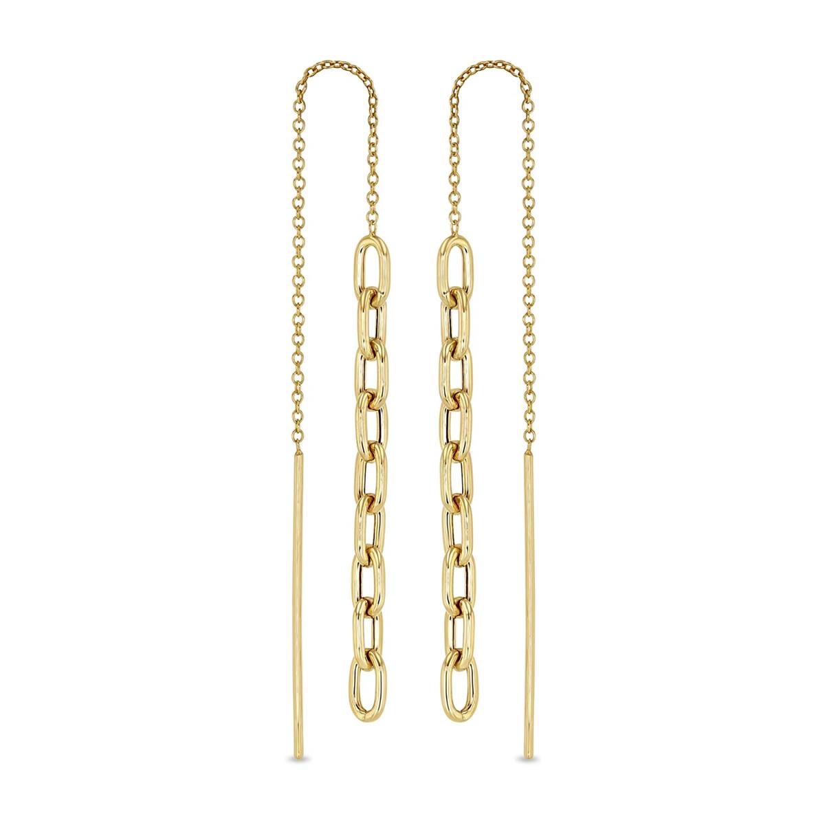 Zoe Chicco 14k Medium Link Chain Drop Earrings
