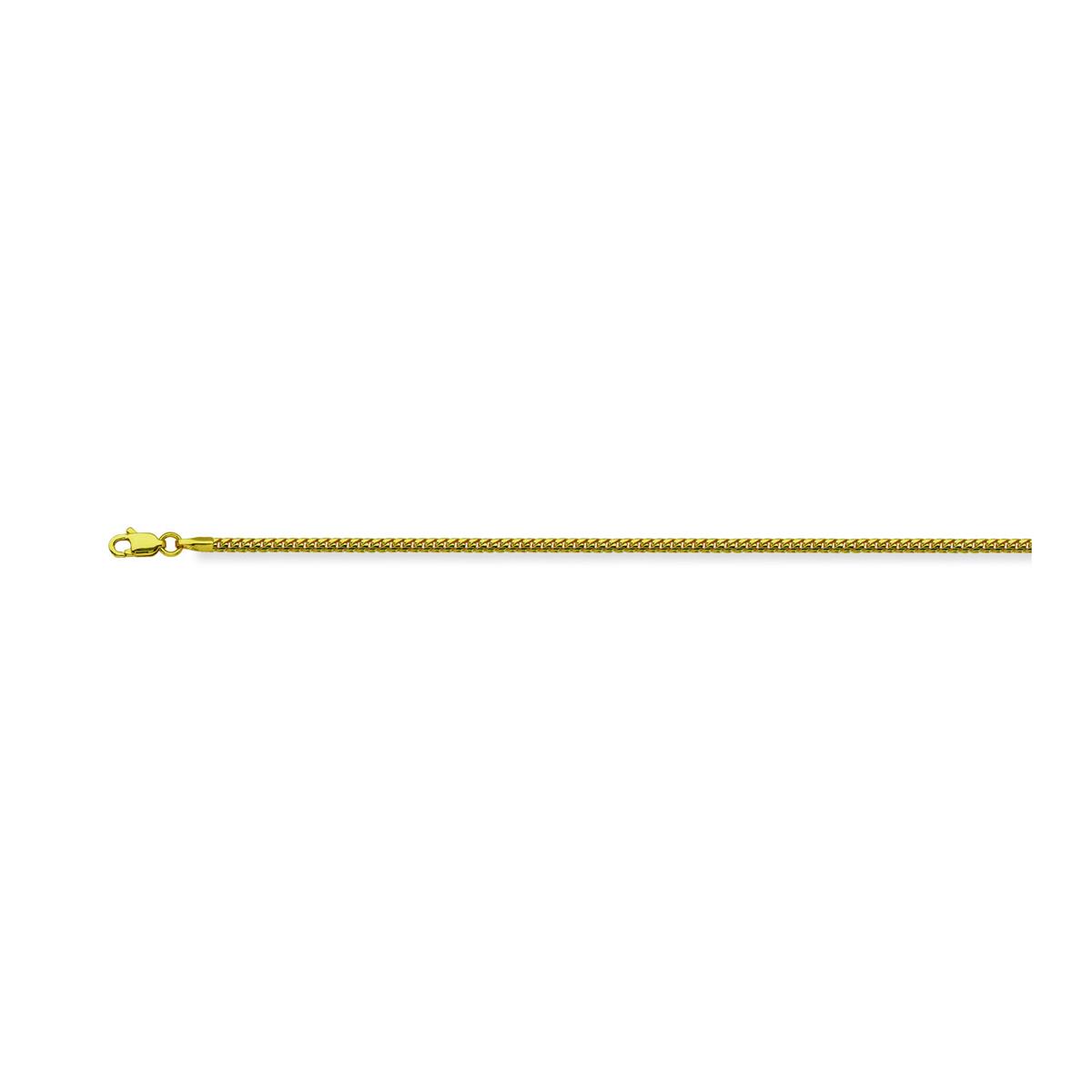 London Collection 14k Yellow Gold 1.9mm Round Franco Chain 24"