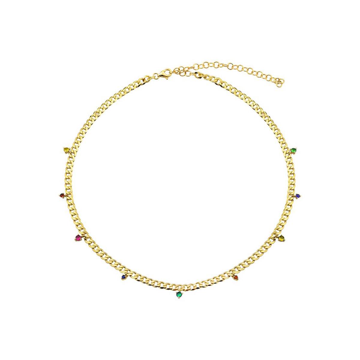 London Collection Mixed Stone Dangle Necklace