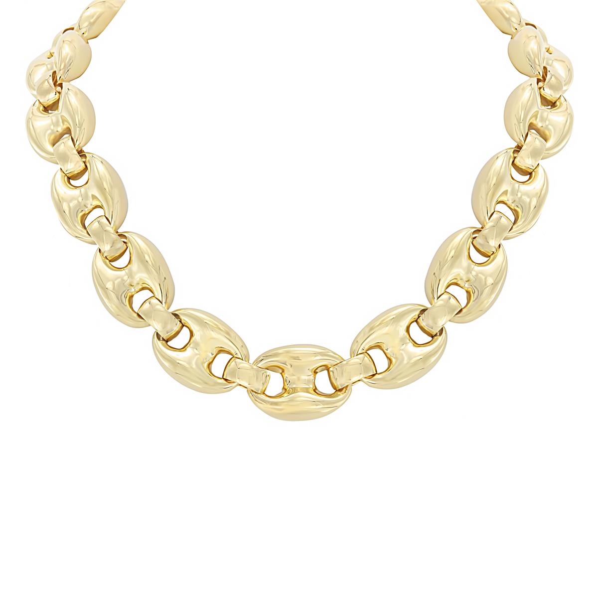 London Collection 14k Large Mariner Link Necklace
