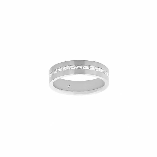 Henri Daussi 14k Gold Mixed Shape Diamond Band