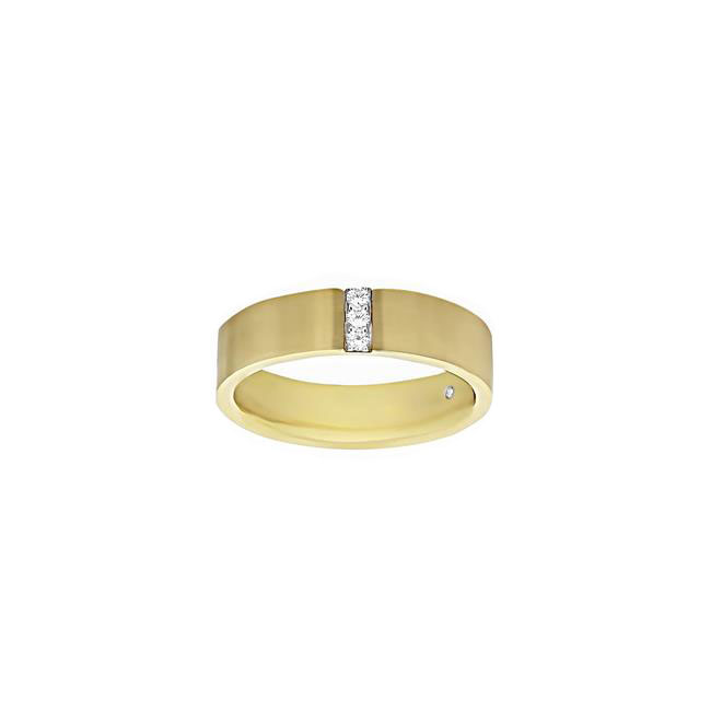 Henri Daussi 14k Yellow Gold Black And White Diamond Ring
