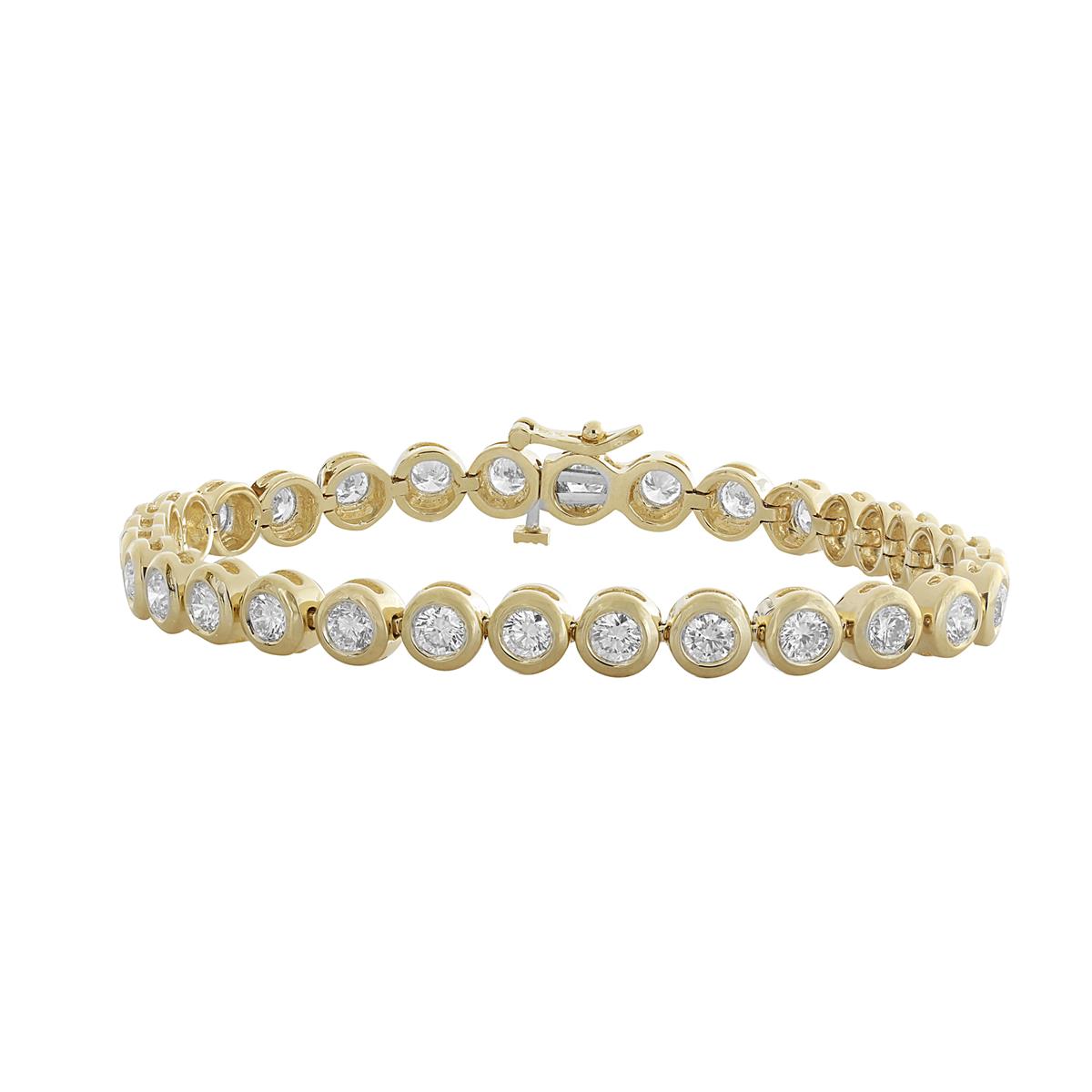 Part Of Our Core Classics Collection, This Bezel Set Diamond Tennis Bracelet Stack Combines Timeless Design with Everyday Brilliance