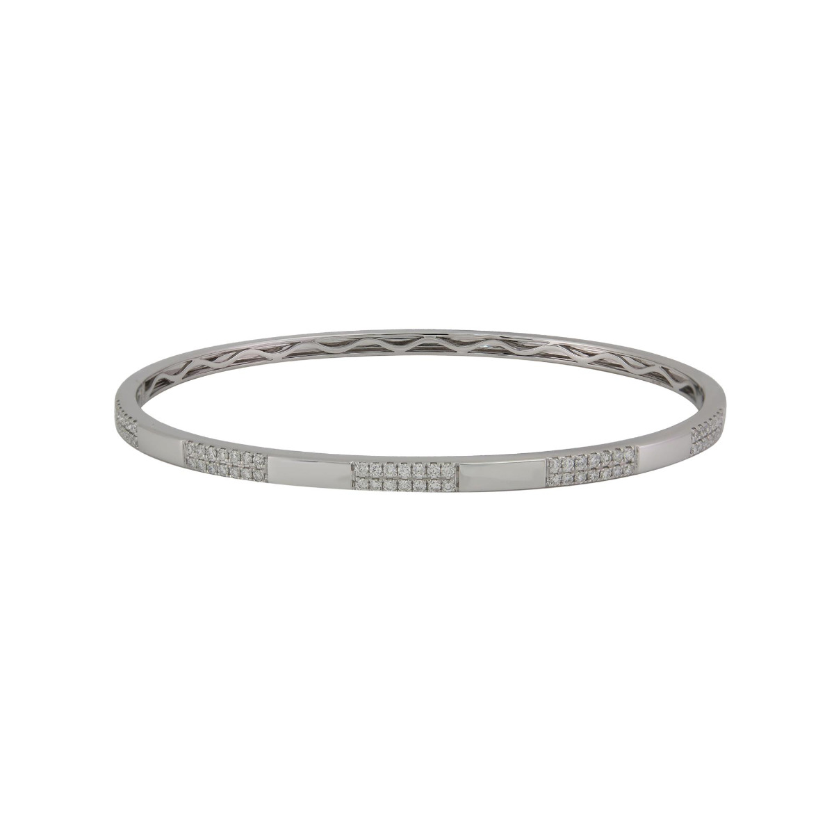 London Collection 18k Gold 2 Row Diamond Bracelet