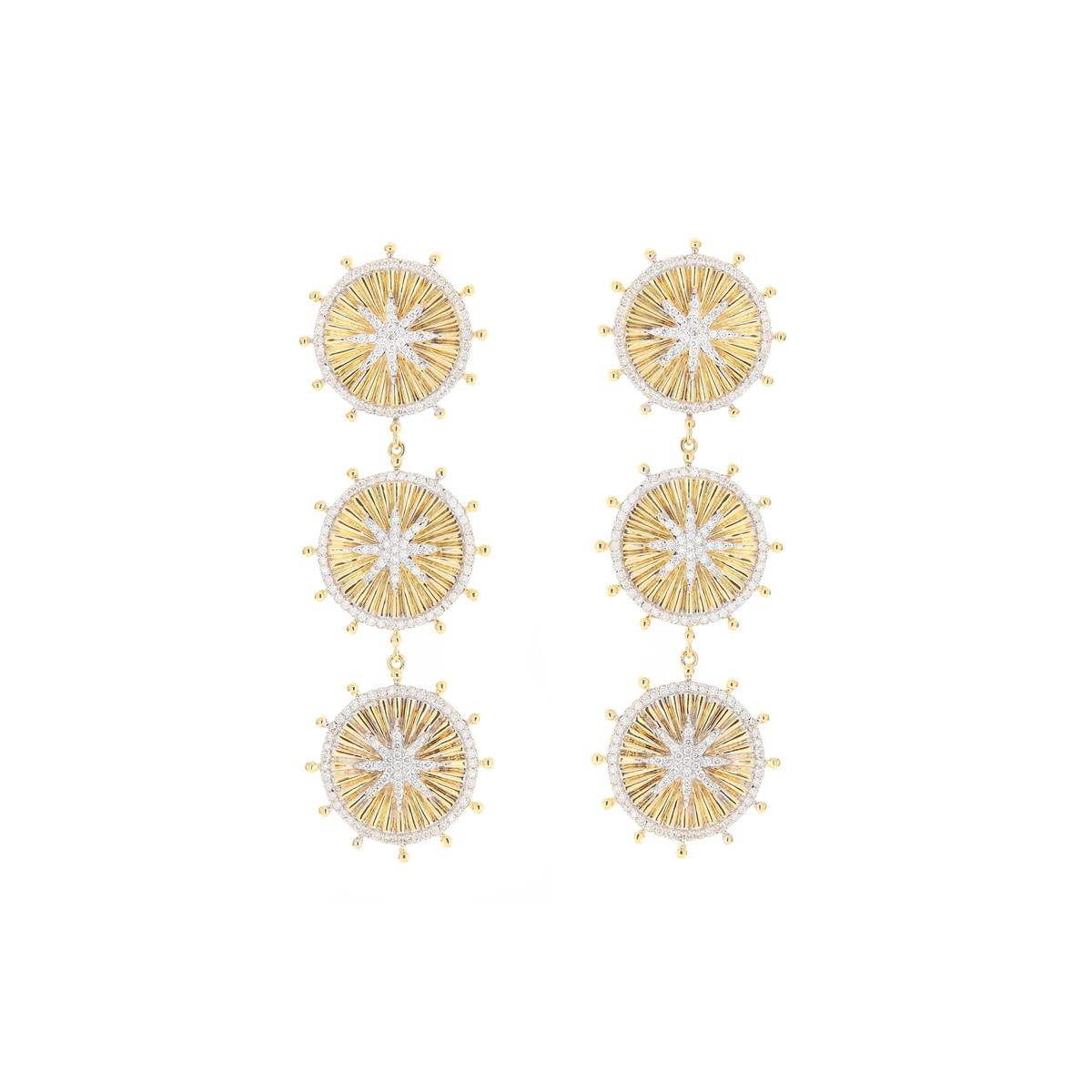 Yellow Gold Earring Addiction 