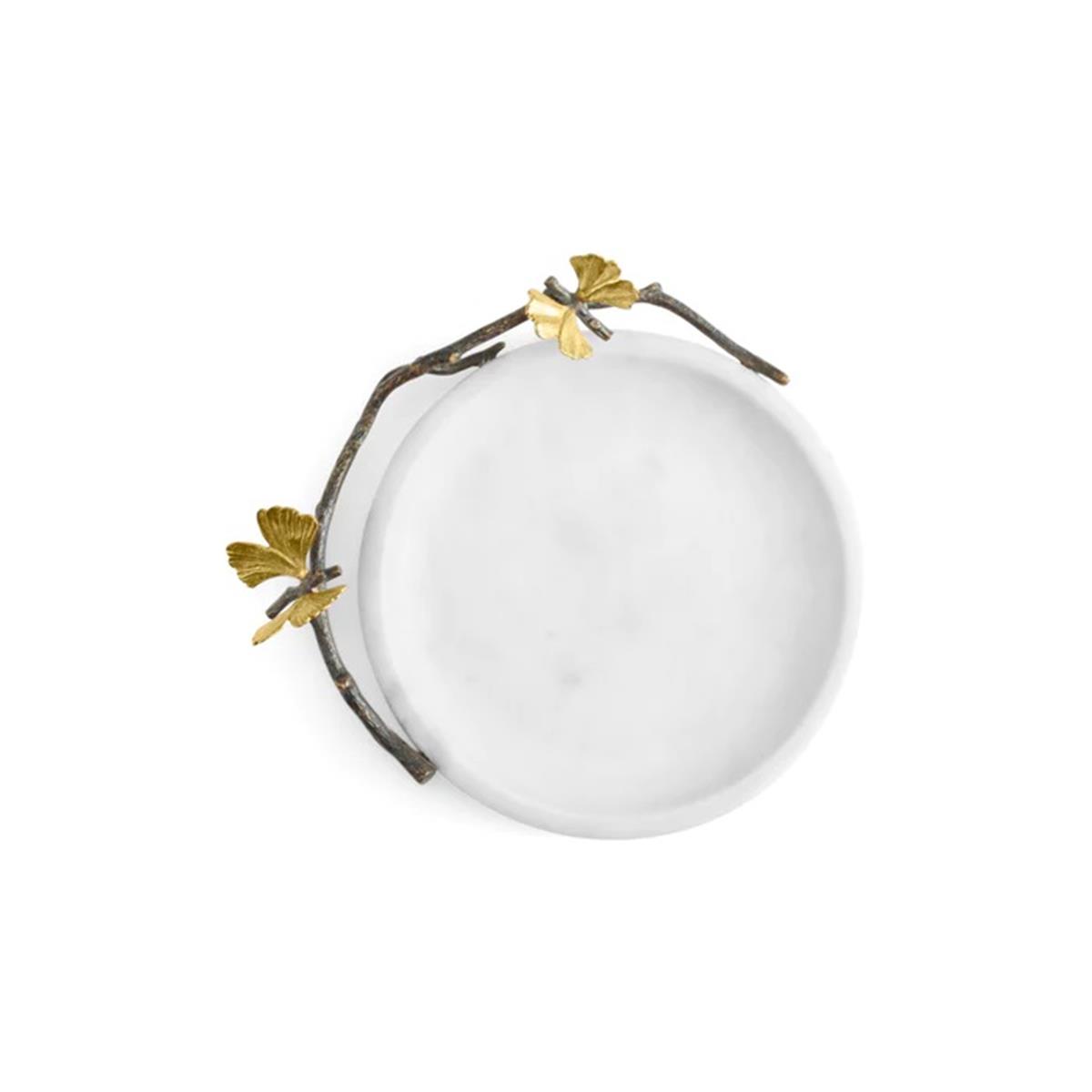 Michael Aram Butterfly Ginkgo Brass Trinket Tray
