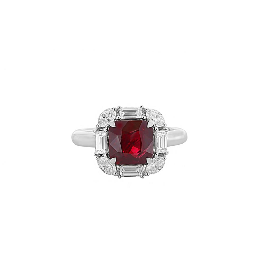 London Collection 18k Ruby and Mixed Diamond Ring
