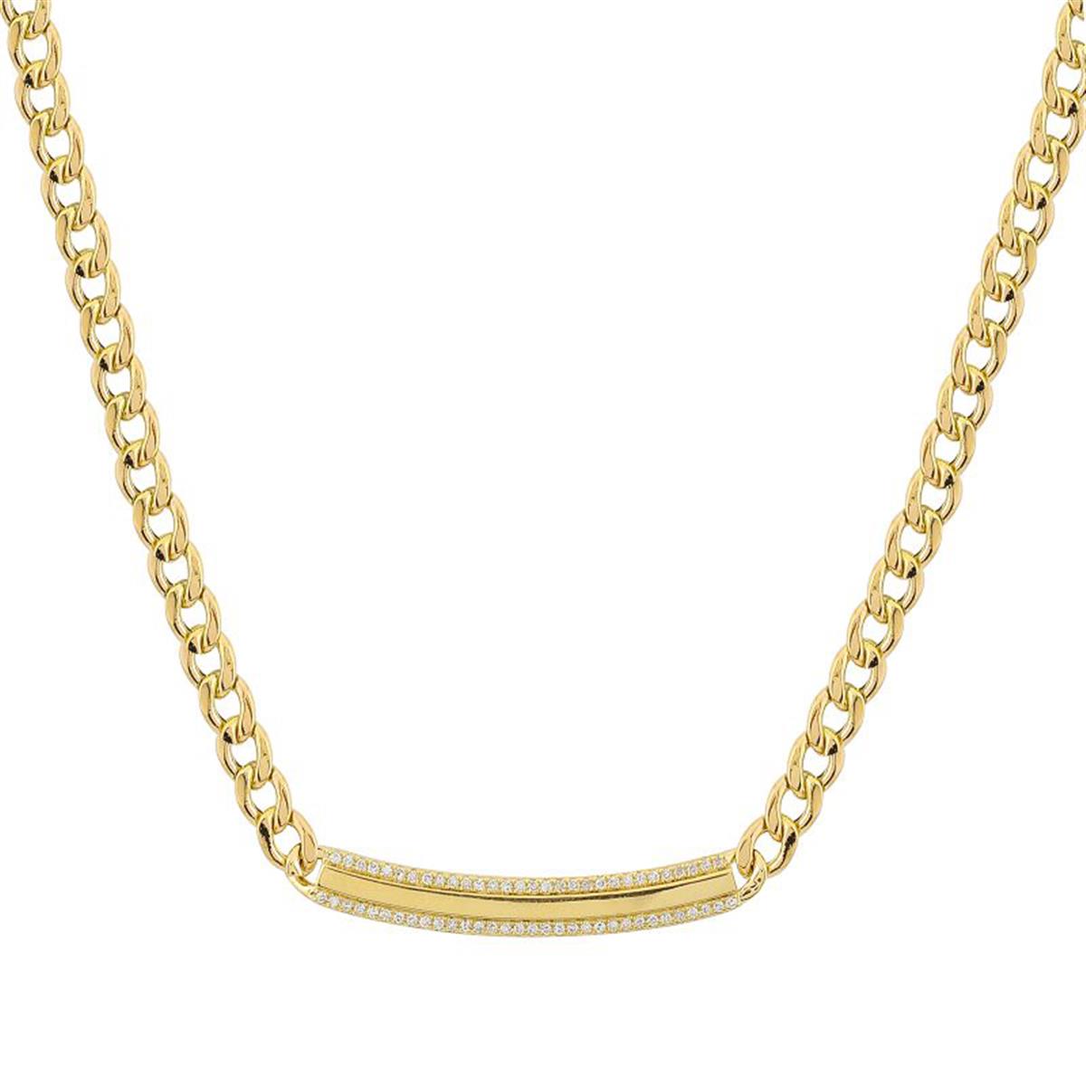 London Collection 14k Bar Necklace