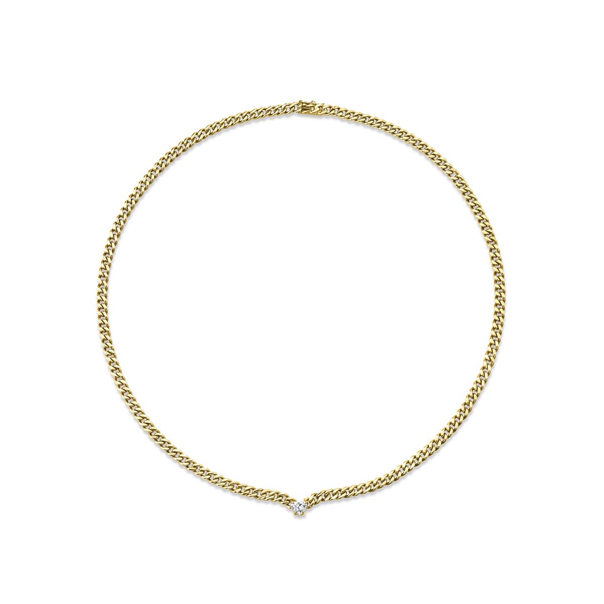 Anita Ko 18k Cuban Link Diamond Necklace