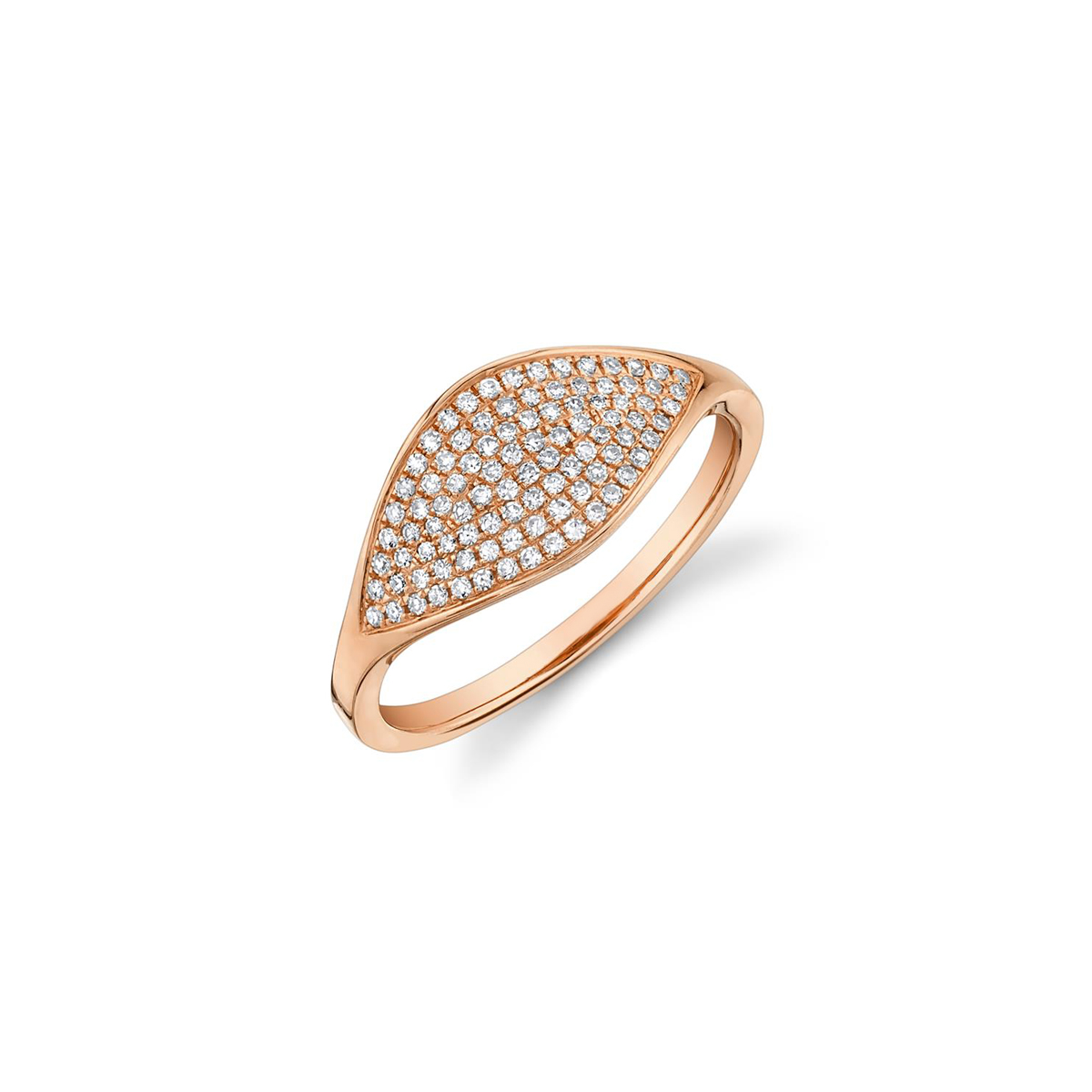 London Collection 14k Gold Marquise Pave Diamond Ring