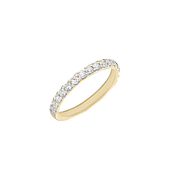 Memoire Odessa 18k Yellow Gold 1/2 Way Diamond Band