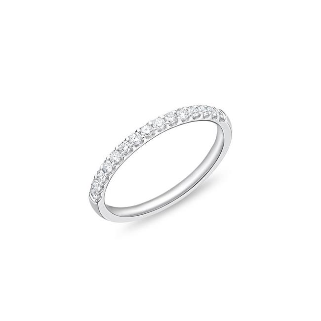 Memoire Odessa Platinum Diamond Half Band