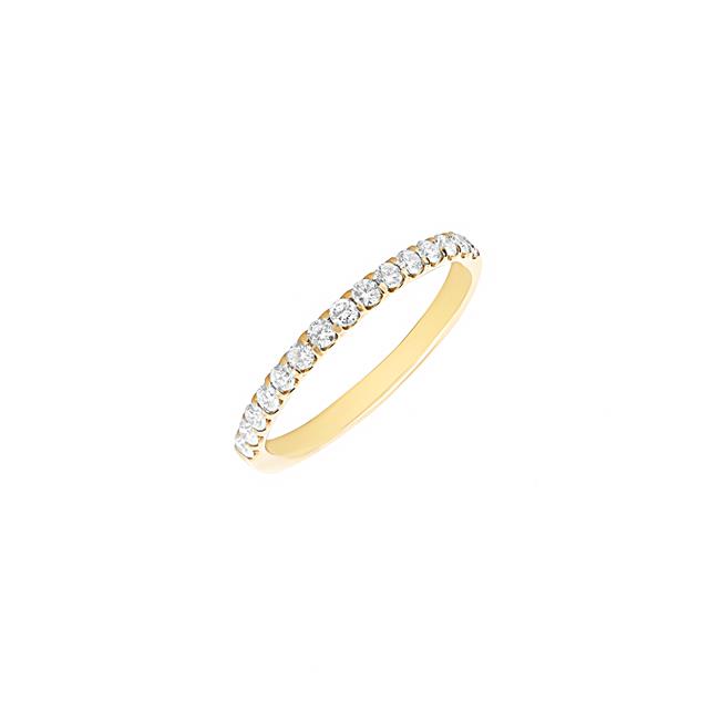 Memoire Odessa 18k Yellow Gold Half Diamond Ring