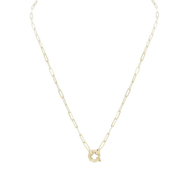 London Collection 14k Yellow Gold Paperclip Chain