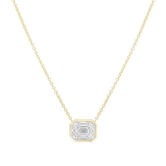 London Collection 18k Yellow Gold Diamond Kaleidoscope Necklace