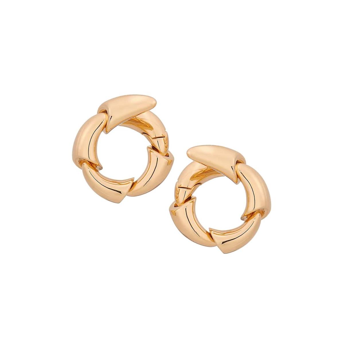 Vhernier Calla Media 18k Rose Gold Earclips