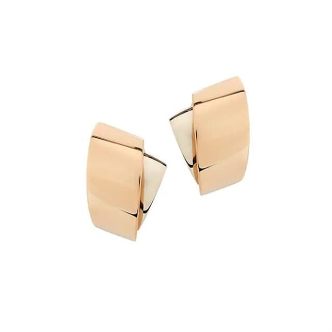 Vhernier Tourbillon 18k Rose Gold And White Gold Earclips