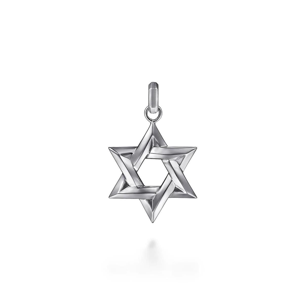 Gabriel & Co Sterling Silver Star of David Pendant 