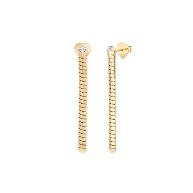 Marina B Trisolina 18k Yellow Gold Diamond Drop Earrings