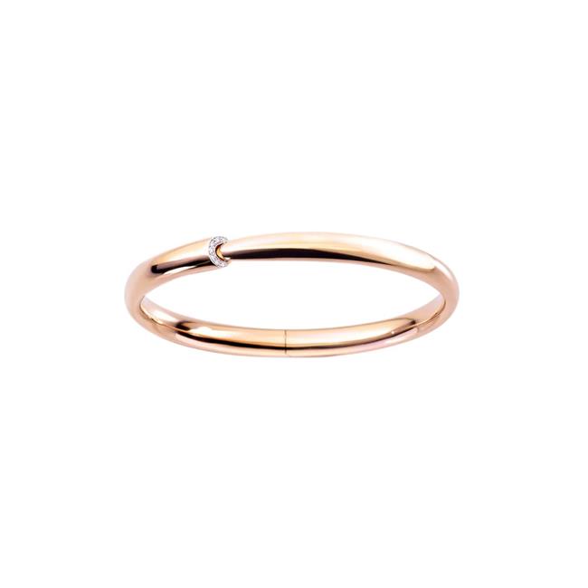 Vhernier Calla One 18k Rose Gold Diamond Bracelet