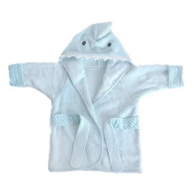 Mon Ami Shark Bamboo Terry Blue Baby Bathrobe