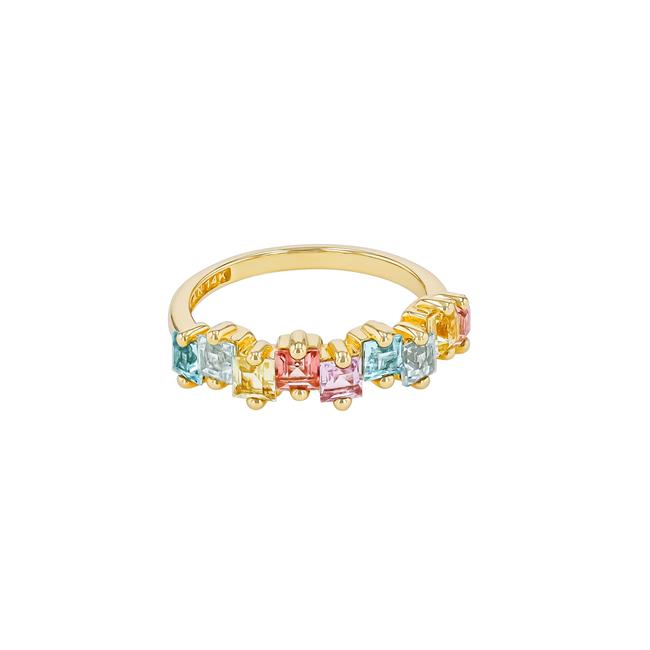 Suzanne Kalan Cierra 14k Yellow Gold Pastel Mix Half Band
