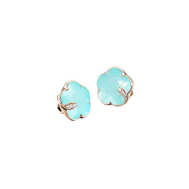 Pasquale Bruni Petite Joli 18k Rose Gold Turquoise Earrings