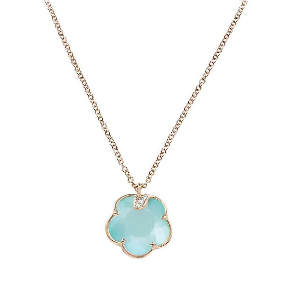 Pasquale Bruni Petite Joli 18k Rose Gold Moonstone Necklace