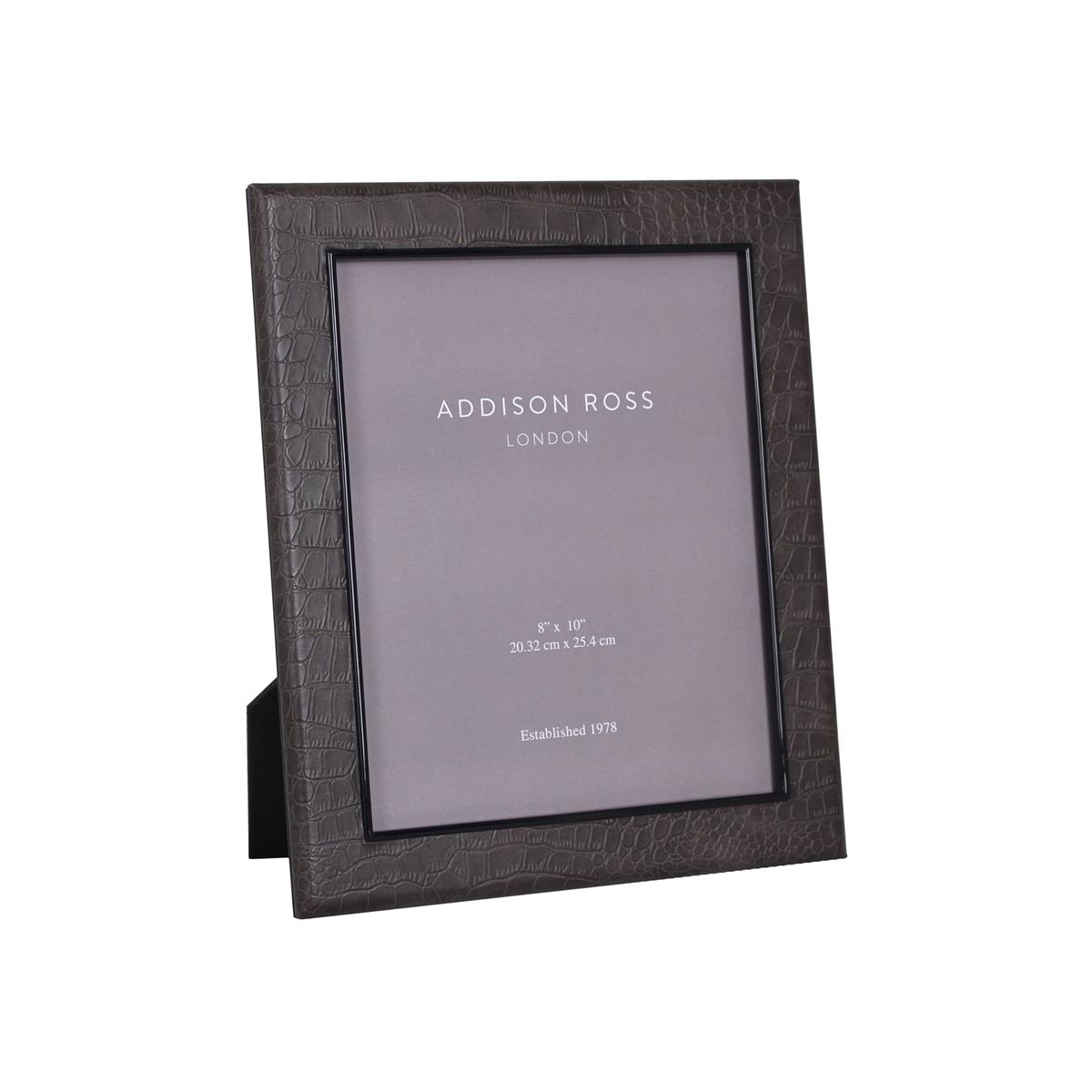 Addison Ross London Faux Croc Brown Frame 5 x 7