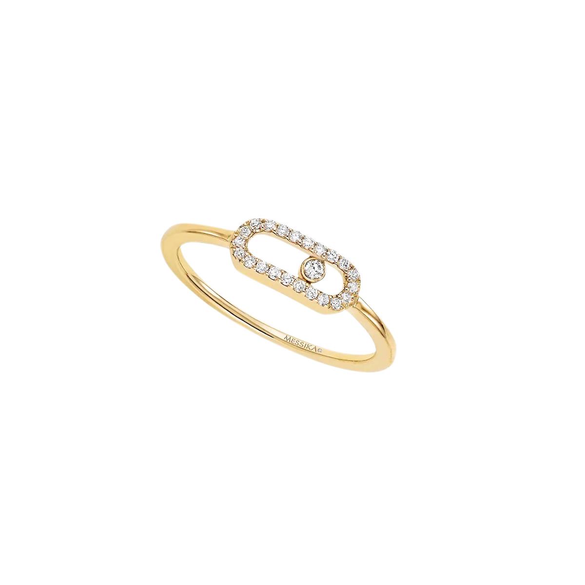Messika Move Uno 18k Gold Diamond Ring