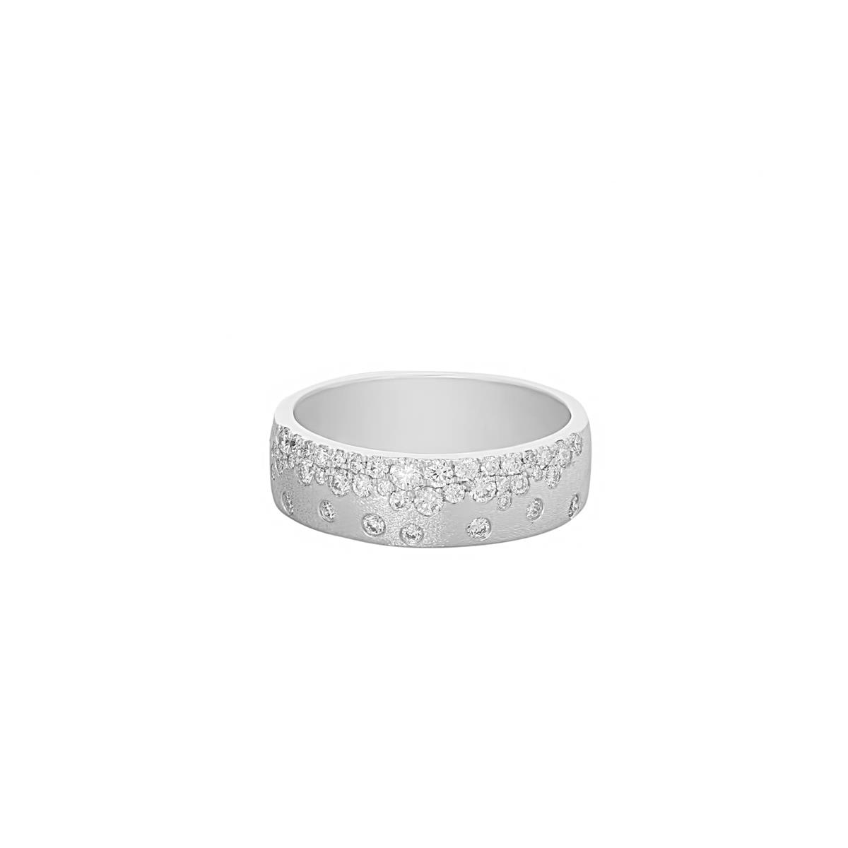 London Collection Confetti 14k White Gold Diamond Band