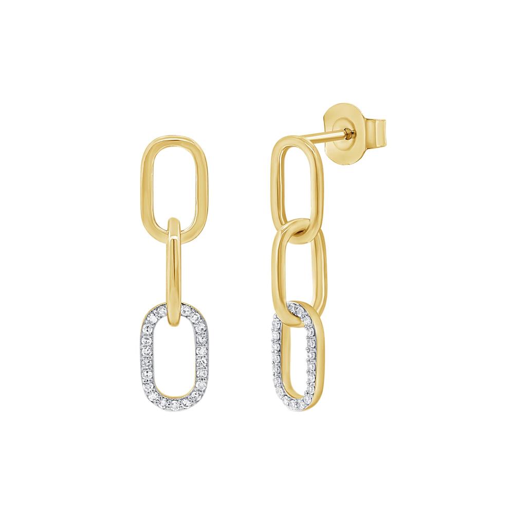 London Collection 14k Diamond Dangle Drop Earrings